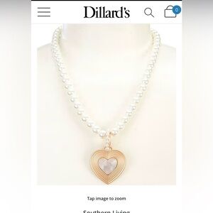 Pearl heart necklace